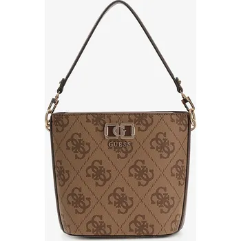Kabelka GUESS Karnilla Logo Bucket Latte Logo/Brown Universal