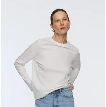 Dámské tričko Reserved - Tričko s&nbsp;vysokým podílem mercerované bavlny a&nbsp;dlouhými rukávy - bílá - 9467H-00X - 9467H-00X-XL-7