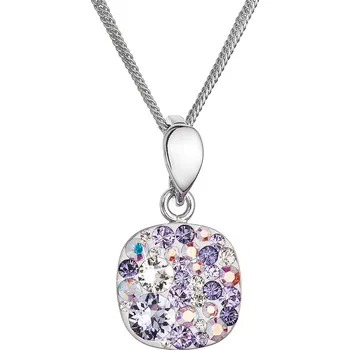 Náhrdelník Stříbrný náhrdelník se Swarovski krystaly 32088.3 sviolet rhodiované stříbro, Swarovski krystaly