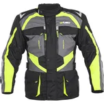 Pánská moto bunda W-TEC Burdys Evo Barva: černo-šedo-zelená, Velikost: 5XL