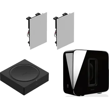 Hi-Fi systém Set: AMP + 2x IN-WALL BY SONANCE + SUB, SONOS Bílá