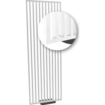 Obklad Volně stojící lamelová dělící příčka na míru BÍLÁ - Šířka 51 cm (zabaleno do 2 balíku)