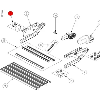 Příslušenství ke střešnímu nosiči Thule Kryt spínače V10