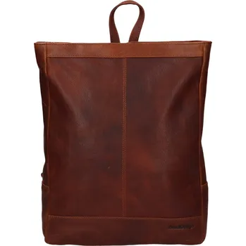 Městský batoh Velký kožený trendy batoh SendiDesign Artur - koňak