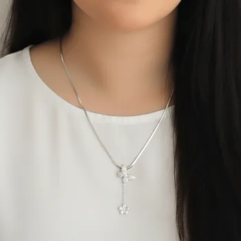 Náhrdelník Náhrdelník Motýlí květ z chirurgická ocel 316L č.1780