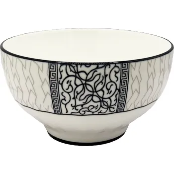 Porcelánová miska „Černý vzor“, 15,3x8cm, 810ml