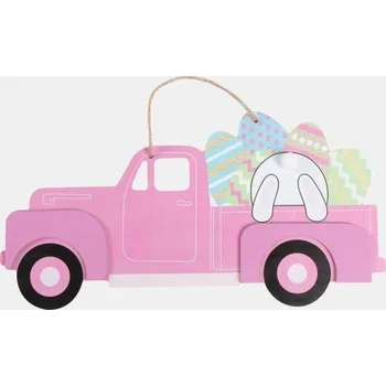 Sinsay - Velikonoční nástěnná dekorace ve tvaru náklaďáčku s vajíčky a zajíčkem - vícebarevná - 197JH-MLC - 197JH-MLC-ONE