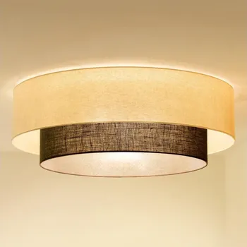 Brilagi - LED Stropní svítidlo BOHO STYLE 3xE27/15W/230V pr. 80 cm krémová/hnědá