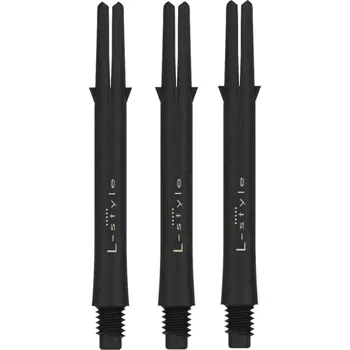 Příslušenství pro šipky Násadky na šipky L-Style Carbon 330 černé dlouhé 49mm