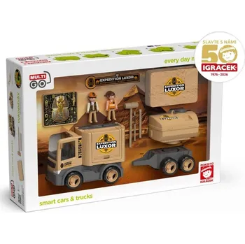 Hračka Efko MULTIGO EXPEDICE EGYPT - Igráčci archeologové, auta, vykopávka