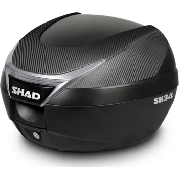 Zavazadlo na motocykl Vrchní kufr na motorku SHAD SH34 karbon pro PIAGGIOVESPA Primavera 125