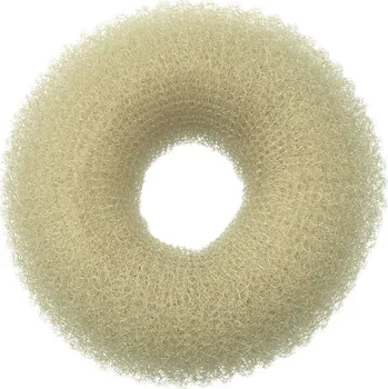 Kulatá výplň do drdolu Sibel - krémová, 10 cm