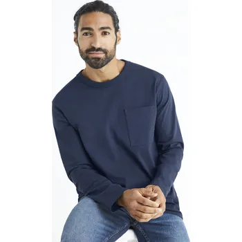 Celio Tričko Veboxml s dlouhým rukávem 1106830 Tmavě modrá S