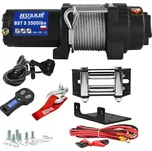 Elektrický ATV naviják 1,5t 12V ocelové lano 12m HUSARWINCH BST S 3500