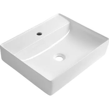 Aqualine CALLIS keramické umyvadlo na desku 52x42cm, bílá - NP372