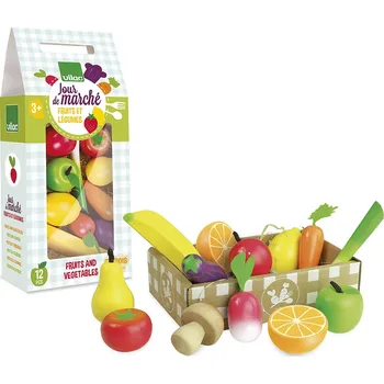Dětské zboží Vilac Dřevěný set - Ovoce a zelenina