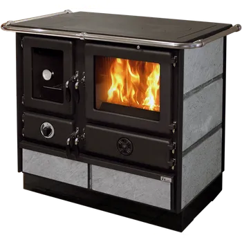 Sporák na tuhá paliva Sporák MBS SD SUPER THERMO MAGNUM s teplovodním výměníkem, mastek, levý