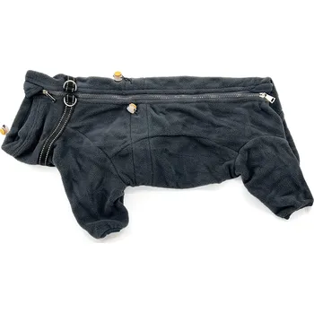 Obleček pro psa Vsepropejska Zeno fleecová kombinéza pro psa Barva: Šedá, Délka zad (cm): 30, Obvod hrudníku: 36 - 42 cm