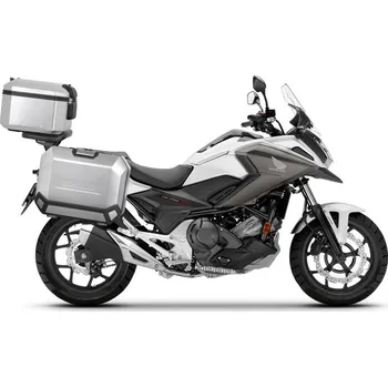Zavazadlo na motocykl Kompletní sada hliníkových kufrů SHAD TERRA, 48L topcase 36L/36L boční kufry, včetně montážní sady a plotny SHAD HONDA NC 750 X pro HONDA NC 750 X, XD