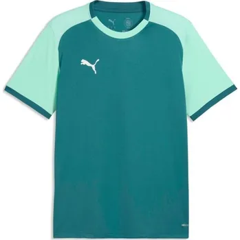 Pánské tričko Pánské sportovní triko Puma TEAMLIGA 26 MATCHDAY JERSEY M Zelená, Světle zelená, Bílá