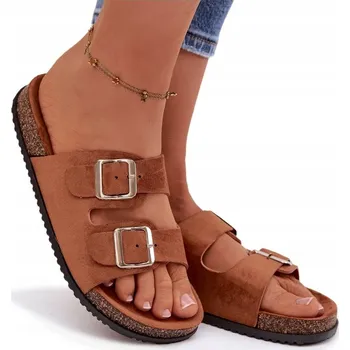 Dámské pantofle Butosklep Dámské nazouváky CD207 CAMEL, velikost 37