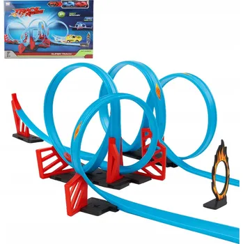 autíčko Závodní Autodráha pro Děti Pull Back 680 cm + 2 Auta