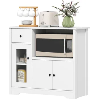 Kuchyňská skříňka HOMCOM 838 536V90WT Bílá