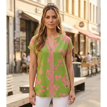 Dámské tričko Dámská halenka KIXMI LARISA ZELENÁ L