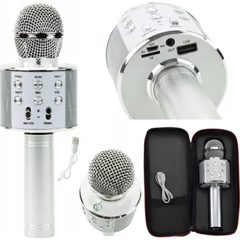 Mikrofon MIKROFON S REPRODUKTOREM BLUETOOTH KARAOKE BEZDRÁTOVÝ SET PRO DĚTI S EFEKTY