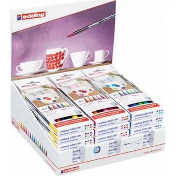 Edding Brush marker na keramiku e-4200 50.292 EDDING, displej, 18ks, mix barev