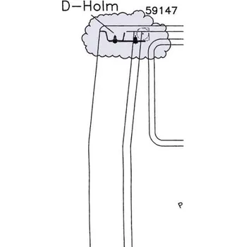 Návlek na bezpečnostní pás Ostatní Úprava řemenu pro skříňové dodávky VW T5 od modelu 3/06 Sada 3: na D- sloupku nahoře ve spojení s ''3bodovým speciálním bezpečnostním pásem''