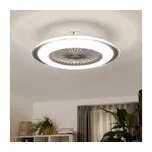 Brilagi - LED Stmívatelné svítidlo s ventilátorem RONDA LED/48W/230V stříbrná+DO (bazar)