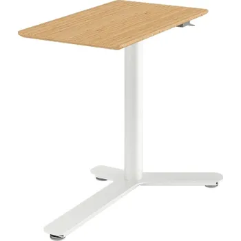 Psací stůl Humanscale Float Mini polohovací jednací stůl bílý s kolečky