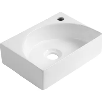 Aqualine RUBIC keramické umývátko 34x25cm, bílá - NP452