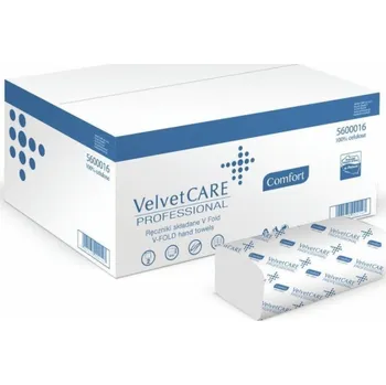 Papírový ubrousek Velvet celulózové ubrousky, 2-vrstvé, 6000 listů, 40 ks., bílé