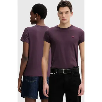 Pánské oblečení Bavlněné tričko Levi's LSE_PERFECT A3116.0045 fialová 49X, vel. S