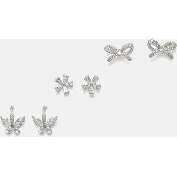 Náušnice Náušnice Aldo JENNAENA 3-pack JENNAENA.973 stříbrná SLV, vel. ONE SIZE