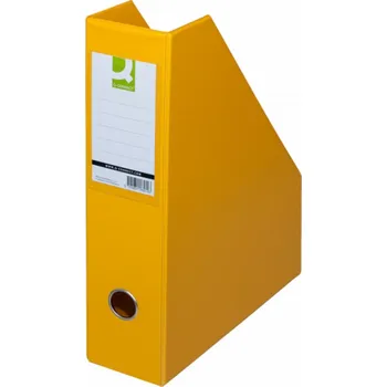 Archivační box Q-Connect Držák dokumentů Q-CONNECT, PVC, A4/76, žlutý
