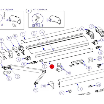 Markýza Thule Tkanina Omn.6200 4,00 mystic