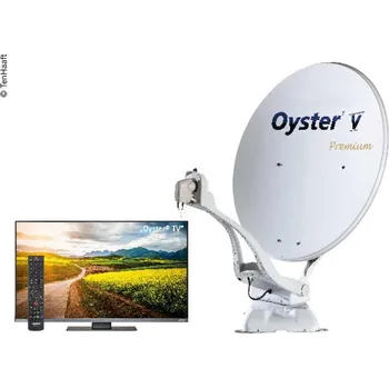 Satelitní technika Ten Haaft Satelitní anténa Oyster® V 85 TWIN SKEW Premium včetně 24" TV Oyster®