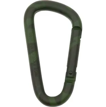 Jištění Hliníková karabina, MFH, Camo, 10 ks, 8x7,5