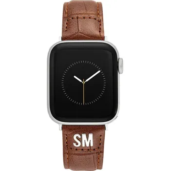 Dámské tričko Steve Madden Dámské Dámský hnědý řemínek Steve Madden z veganské kůže pro Apple Watch 38/40/41mm, WS/1002SVHY384041 Hnědá UNI (2693222)