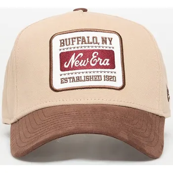 Kšiltovka Kšiltovka New Era 9FORTY Aframe Patch Suede Camel/ Nfl Brown Suede Universal
