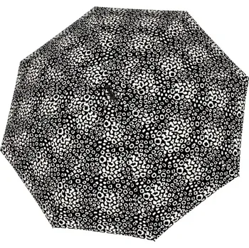 Deštník DERBY Lang Hit AC Loop Black White - dámský holový vystřelovací deštník bílá 77265PLO01