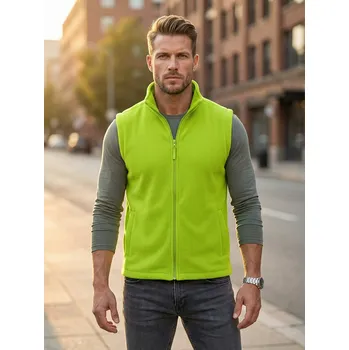 Unisex vesta fleece ALTISPORT NoPrint NP/ALU815 LIMETKOVÁ XXXL