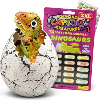 Figurka Vejce Dinosauří Vejce Líhnoucí se Rostoucí DINOSAURUS T-rex Triceratops 24h