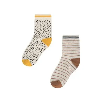 Pánské ponožky Nelli Blu Dlouhé ponožky 7KB-001-AW23 (2-pack) Hnědá 34_38