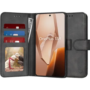 Pouzdro na mobilní telefon Techsuit - Flipové pouzdro - OnePlus 13R - černý
