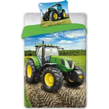 Povlečení Sada Povlečení Přikrývka 140x200 Mládežnický traktor Polštář 70x90 Farma