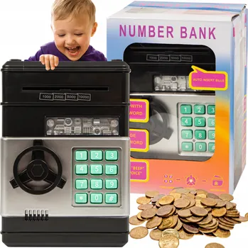 Pokladnička POKLADNIČKA SEJF BLOW SB-06 NA PIN, MINCE A BANKOVKY, ELEKTRONICKÁ PRO DĚTI